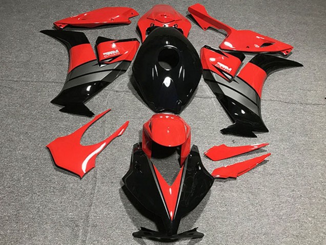 Billige Honda CBR1000RR Motorrad Verkleidung 2012-2016 - Rot Grau Glanzendes Schwarz