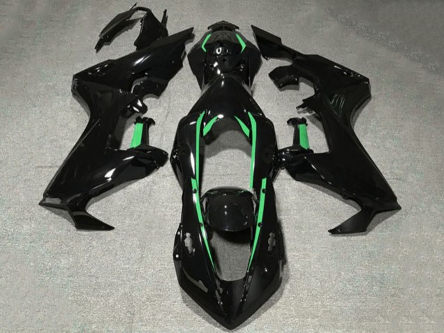 Billige Honda CBR1000RR Motorrad Verkleidung 2017-2023 - Glanzendes Schwarz Wald Grun Linie