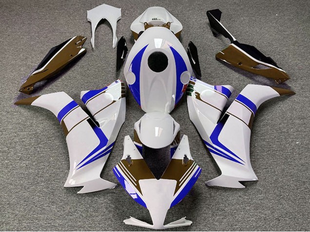 Billige Honda CBR1000RR Motorrad Verkleidung 2012-2016 - Weiss Blau Braun