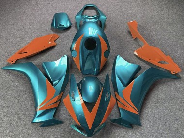 Billige Honda CBR1000RR Motorrad Verkleidung 2012-2016 - Cyan Blau Orange