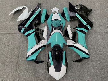 Billige Honda CBR1000RR Motorrad Verkleidung 2017-2023 - Weiss Cyan Blau Glanzendes Schwarz