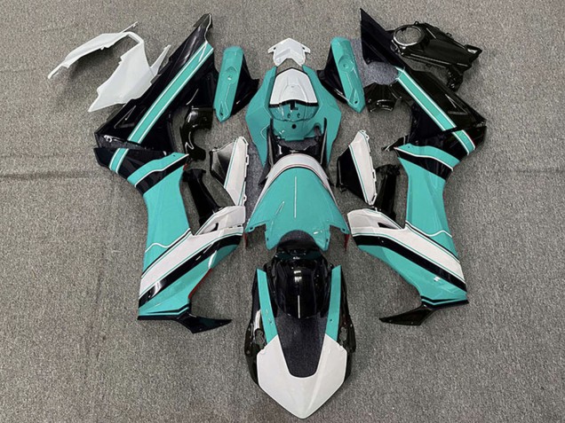 Billige Honda CBR1000RR Motorrad Verkleidung 2017-2024 - Weiss Cyan Blau Glanzendes Schwarz