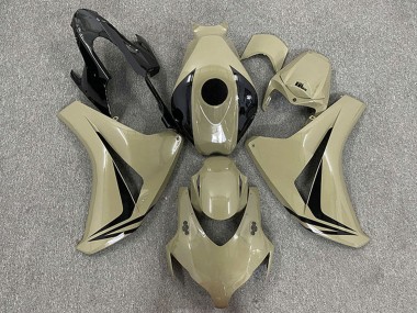 Billige Honda CBR1000RR Motorrad Verkleidung 2008-2011 - Wustenbraun Glanzendes Schwarz OEM Stil
