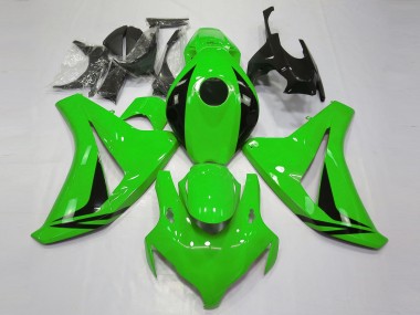 Billige Honda CBR1000RR Motorrad Verkleidung 2008-2011 - Grun Glanzendes Schwarz OEM Stil