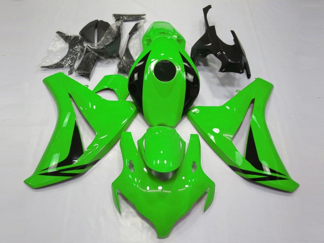 Billige Honda CBR1000RR Motorrad Verkleidung 2008-2011 - Grun Glanzendes Schwarz OEM Stil