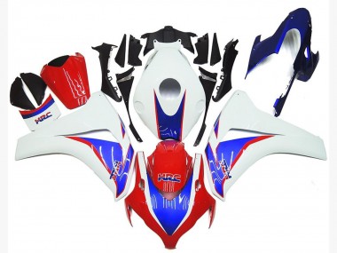 Billige Honda CBR1000RR Motorrad Verkleidung Kit 2008-2011 - Weiss Blau Rot HRC