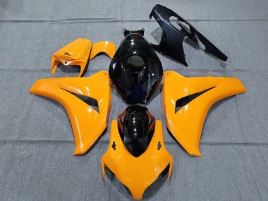 Billige Honda CBR1000RR Motorrad Verkleidung 2008-2011 - Glanzendes Orange Glanzendes Schwarz