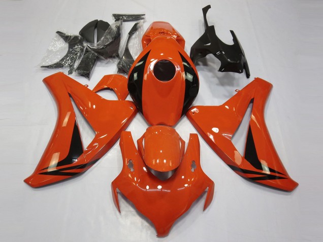 Billige Honda CBR1000RR Motorrad Verkleidung 2008-2011 - Orange Glanzendes Schwarz OEM Stil