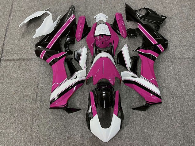 Billige Honda CBR1000RR Motorrad Verkleidung 2017-2024 - Weiss Rosa Glanzendes Schwarz