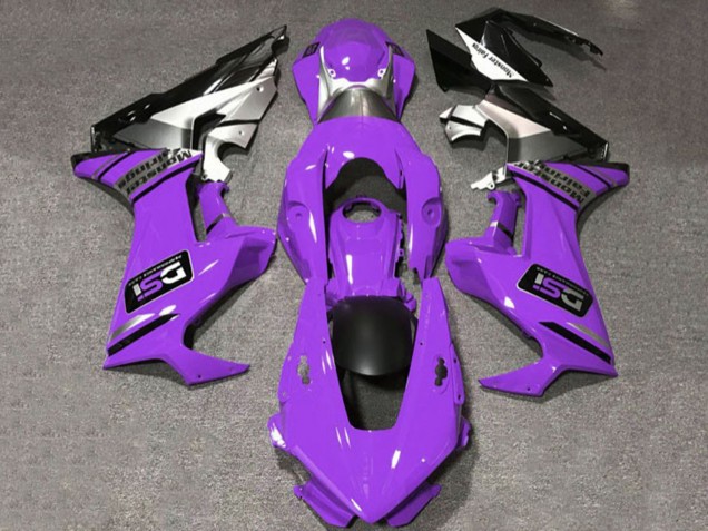 Billige Honda CBR1000RR Motorrad Verkleidung 2017-2024 - Lila Weiss Silber Glanzendes Schwarz DSI