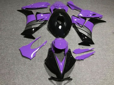 Billige Honda CBR1000RR Motorrad Verkleidung 2012-2016 - Lila Grau Glanzendes Schwarz
