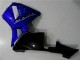 Billige Honda CBR600RR Motorrad Verkleidung Kit 2003-2004 - Blau Glanzendes Schwarz