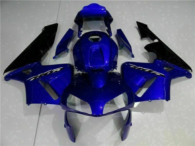 Billige Honda CBR600RR Motorrad Verkleidung Kit 2003-2004 - Blau Glanzendes Schwarz