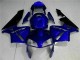Billige Honda CBR600RR Motorrad Verkleidung Kit 2003-2004 - Blau Glanzendes Schwarz