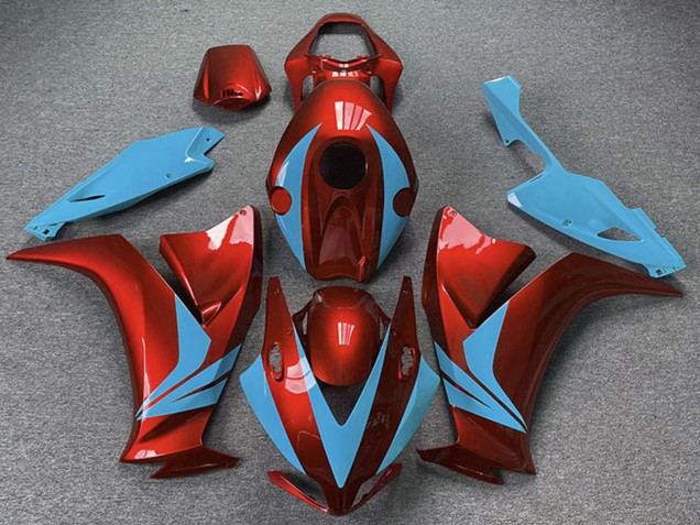 Billige Honda CBR1000RR Motorrad Verkleidung 2012-2016 - Rot Hellblau