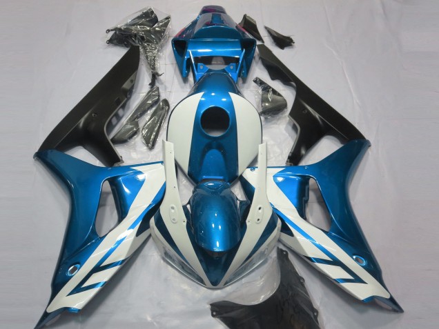 Billige Honda CBR1000RR Motorrad Verkleidung 2006-2007 - Blau Weiss Matt Schwarz