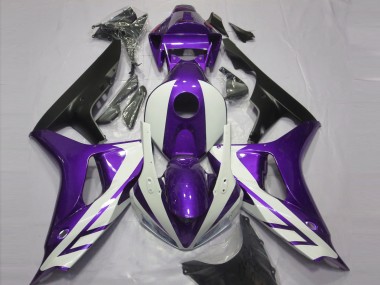 Billige Honda CBR1000RR Motorrad Verkleidung 2006-2007 - Lila Weiss Matt Schwarz