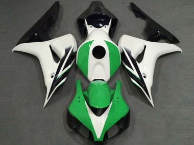 Billige Honda CBR1000RR Motorrad Verkleidung 2006-2007 - Weiss Grun Glanzendes Schwarz