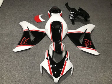 Billige Honda CBR1000RR Motorrad Verkleidung 2008-2011 - Weiss Rot Glanzendes Schwarz