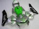 Billige Honda CBR600RR Motorrad Verkleidung 2003-2004 - Silber Grun Glanzendes Schwarz
