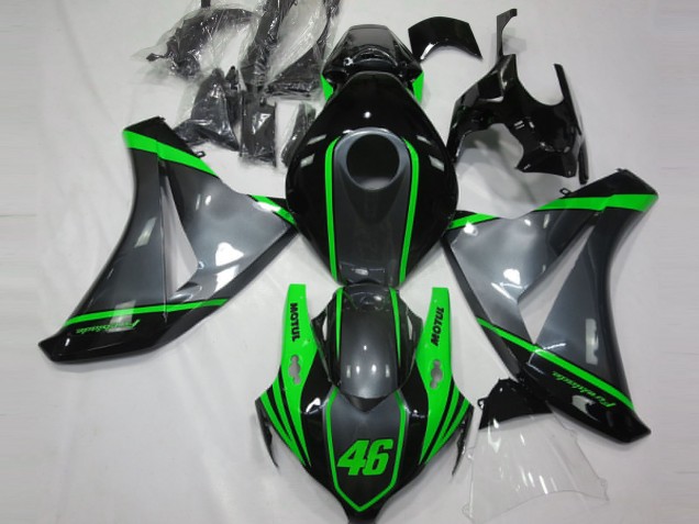 Billige Honda CBR1000RR Motorrad Verkleidung 2008-2011 - Grau Grun Matt Schwarz Motul 46