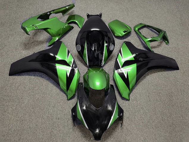 Billige Honda CBR1000RR Motorrad Verkleidung 2008-2011 - Grun Glanzendes Schwarz