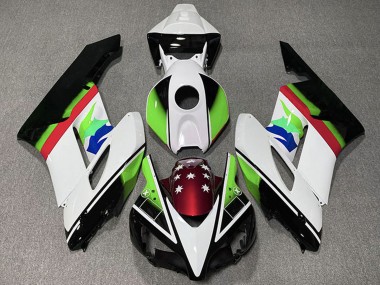 Billige Honda CBR1000RR Motorrad Verkleidung 2004-2005 - Weiss Grun Rot Glanzendes Schwarz Stern