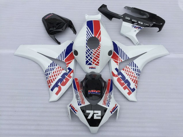 Billige Honda CBR1000RR Motorrad Verkleidung 2008-2011 - Weiss Blau Rot HRC 72