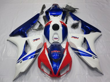 Billige Honda CBR1000RR Motorrad Verkleidung 2006-2007 - Weiss Rot Blau HRC OEM Stil