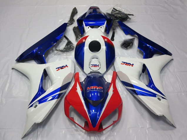 Billige Honda CBR1000RR Motorrad Verkleidung 2006-2007 - Weiss Rot Blau HRC OEM Stil