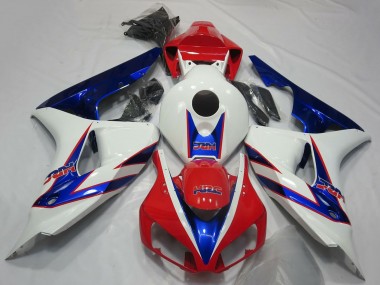 Billige Honda CBR1000RR Motorrad Verkleidung 2006-2007 - Weiss Rot Blau HRC OEM Stil