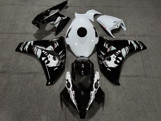 Billige Honda CBR1000RR Motorrad Verkleidung 2008-2011 - Weiss Glanzendes Schwarz Le Mis New