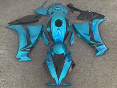 Billige Honda CBR1000RR Motorrad Verkleidung 2012-2016 - Hellblau Glanzendes Schwarz Stil