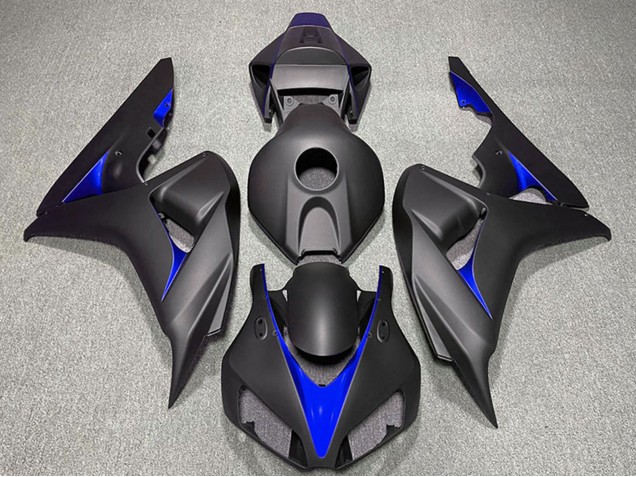 Billige Honda CBR1000RR Motorrad Verkleidung 2006-2007 - Matt Schwarz Blau