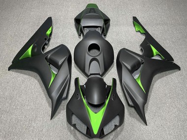 Billige Honda CBR1000RR Motorrad Verkleidung 2006-2007 - Matt Schwarz Grun