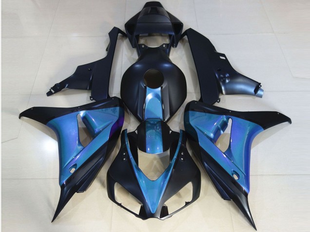 Billige Honda CBR1000RR Motorrad Verkleidung 2006-2007 - Hellblau Matt Dunkel Blau