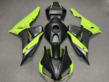 Billige Honda CBR1000RR Motorrad Verkleidung 2006-2007 - Grun Matt Schwarz