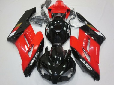 Billige Honda CBR1000RR Motorrad Verkleidung 2004-2005 - Rot Glanzendes Schwarz Mugen
