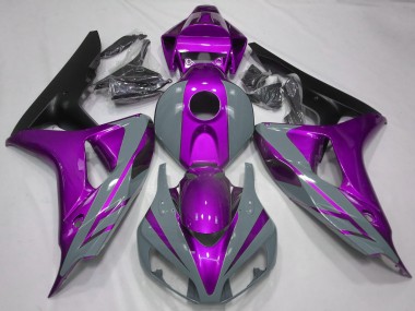 Billige Honda CBR1000RR Motorrad Verkleidung 2006-2007 - Nardo Grau Lila Matt Schwarz