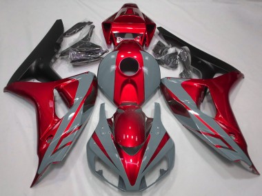 Billige Honda CBR1000RR Motorrad Verkleidung 2006-2007 - Nardo Grau Rot Matt Schwarz