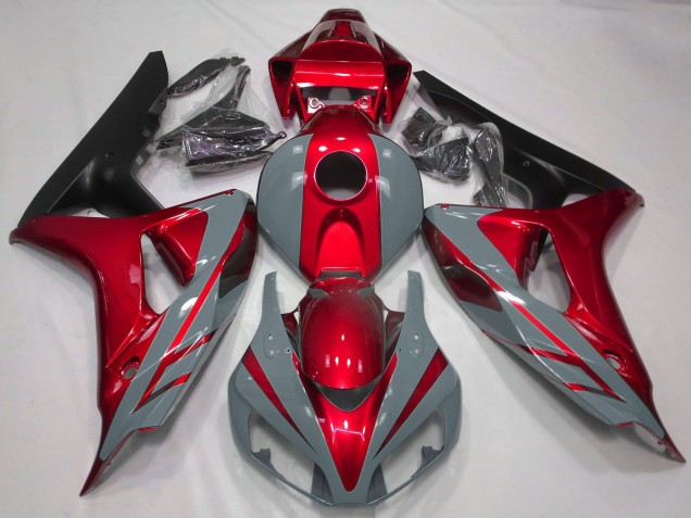 Billige Honda CBR1000RR Motorrad Verkleidung 2006-2007 - Nardo Grau Rot Matt Schwarz