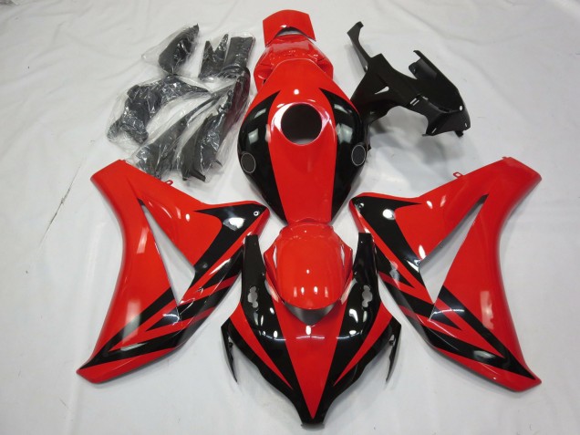 Billige Honda CBR1000RR Motorrad Verkleidung 2008-2011 - Rot Glanzendes Schwarz OEM Stil