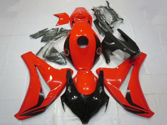 Billige Honda CBR1000RR Motorrad Verkleidung 2008-2011 - Rot Glanzendes Schwarz