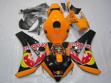 Billige Honda CBR1000RR Motorrad Verkleidung 2008-2011 - Orange Gelb Glanzendes Schwarz Red Bull