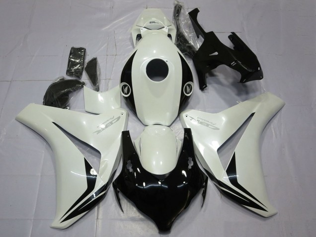 Billige Honda CBR1000RR Motorrad Verkleidung 2008-2011 - Perl Weiss Glanzendes Schwarz