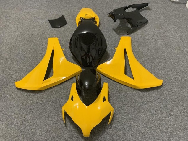 Billige Honda CBR1000RR Motorrad Verkleidung 2008-2011 - Gelb Glanzendes Schwarz