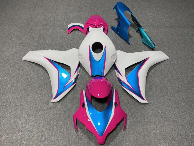 Billige Honda CBR1000RR Motorrad Verkleidung 2008-2011 - Weiss Blau Rosa