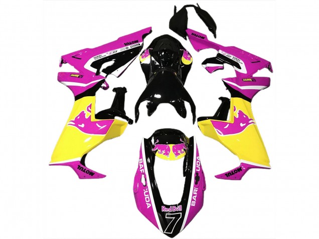 Billige Honda CBR1000RR Motorrad Verkleidung 2017-2024 - Rosa Gelb Glanzendes Schwarz Red Bull