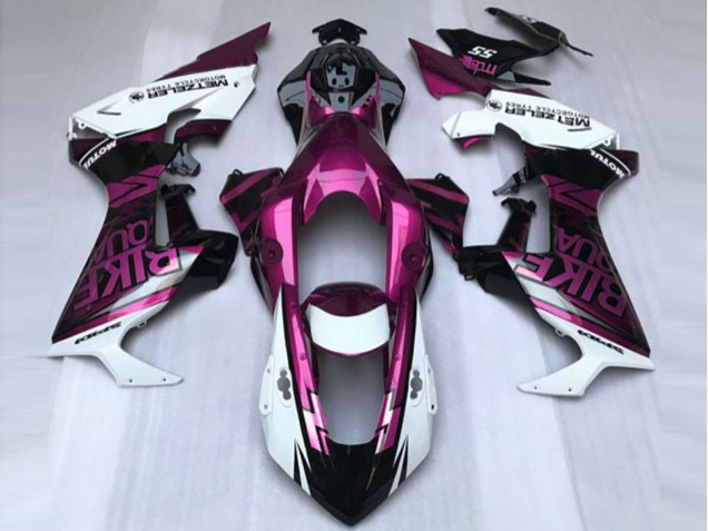 Billige Honda CBR1000RR Motorrad Verkleidung 2017-2024 - Weiss Lila Glanzendes Schwarz