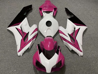 Billige Honda CBR1000RR Motorrad Verkleidung 2004-2005 - Rosa Weiss Glanzendes Schwarz